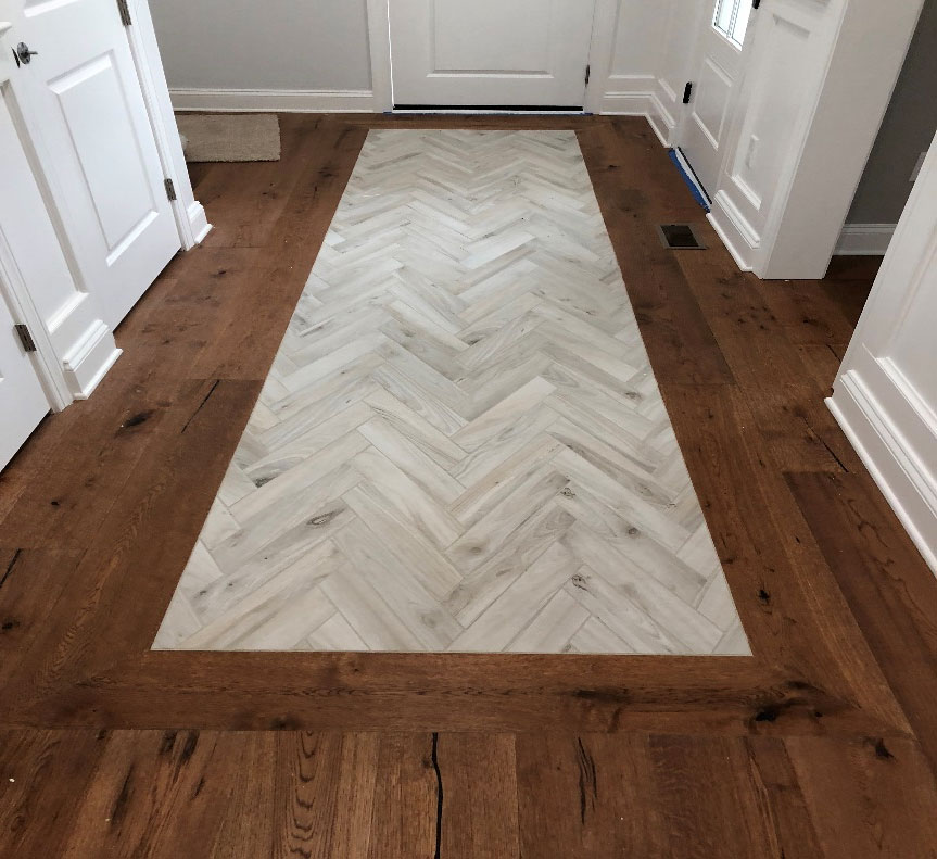 Custom hardwood flooring design