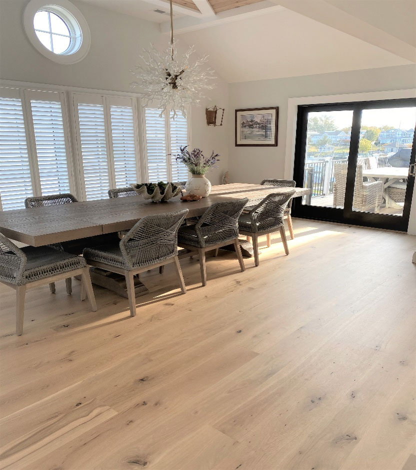 Hardwood flooring done for a kitchen
